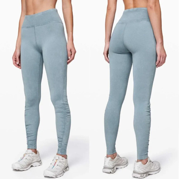 Lululemon Inner Glow Tight 28" Washed Chambray 21131 - Picture 1 of 13